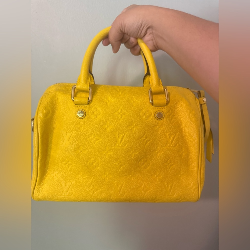 Louis Vuitton Empreinte Monogram Speedy Bandouliere 25 yellow (read description) - Picture 9 of 17